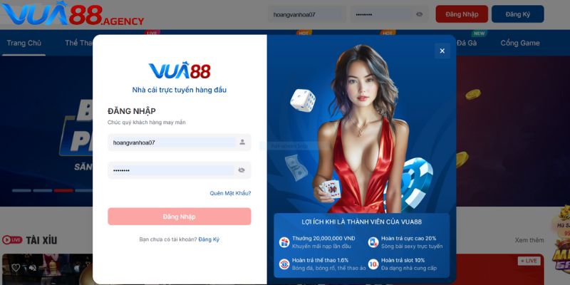 Quy trình đăng nhập tài khoản nhà cái Vua88 diễn ra nhanh gọn, ngay lập tức. Quy trình đăng nhập tài khoản nhà cái Vua88 diễn ra nhanh gọn, ngay lập tức.