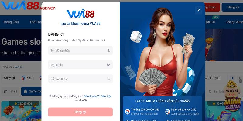 Thông tin đăng ký Vua88 được tối ưu  Thông tin đăng ký Vua88 được tối ưu